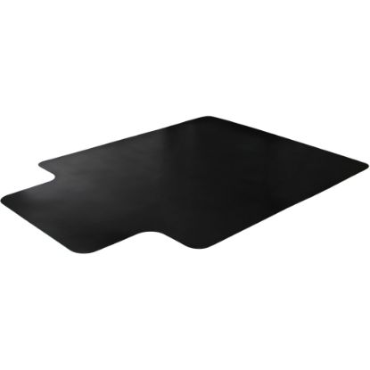 Picture of Floortex Cleartex Advantagemat PVC Low-Pile Chair Mat, 48in x 36in, Black