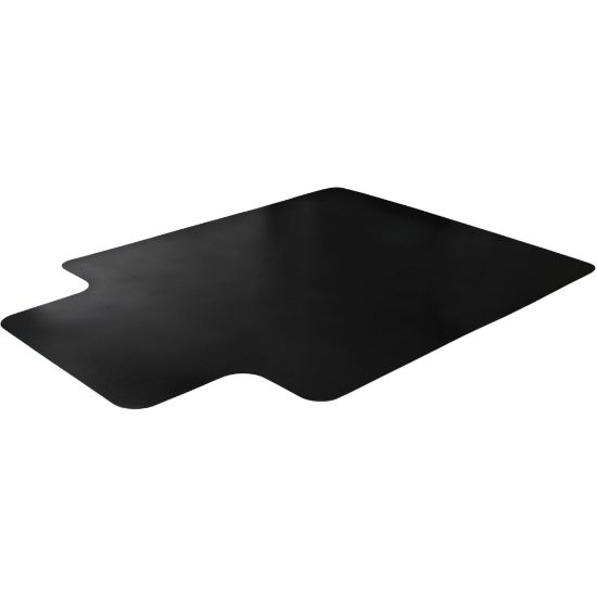 Picture of Floortex Cleartex Advantagemat PVC Low-Pile Chair Mat, 48in x 36in, Black