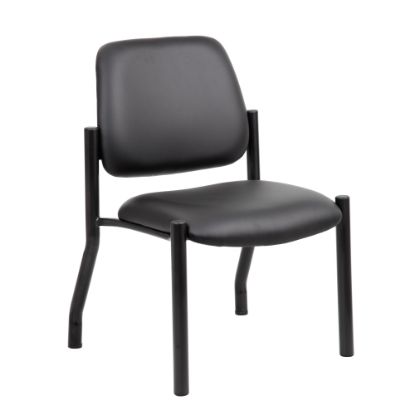 Picture of Boss Office Products Antimicrobial Mid-Back Guest Chairs, Black