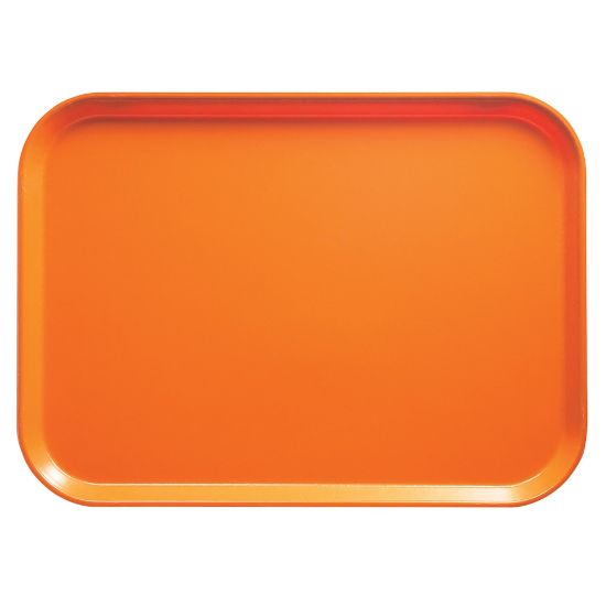 Picture of Cambro Camtray Rectangular Serving Trays, 14in x 18in, Orange Pizazz, Pack Of 12 Trays