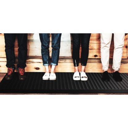 Picture of Floortex AFS-TEX 6000X Extra-Long Active Anti-Fatigue Mat, 23in x 67in, Black