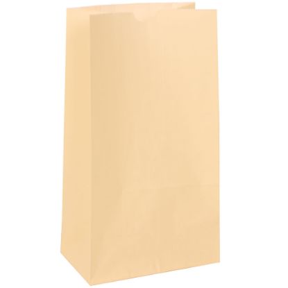 Picture of JAM Paper Medium Kraft Lunch Bags, 9-3/4inH x 5inW x 3inD, Ivory, Pack Of 500 Bags