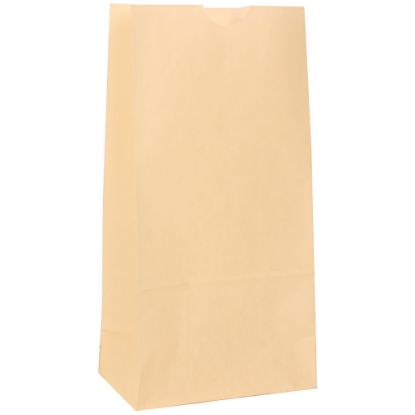 Picture of JAM Paper Small Kraft Lunch Bags, 8inH x 4-1/8inW x 2-1/4in, Ivory, Pack Of 500 Bags