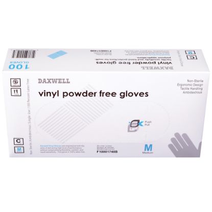 Picture of Powder-Free Vinyl Gloves, Medium, Box Of 100