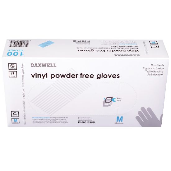 Picture of Powder-Free Vinyl Gloves, Medium, Box Of 100