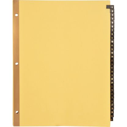 Picture of Sparco 30% Recycled Leather Daily Tab Indexes, 8 1/2in x 11in, 1-31, Buff