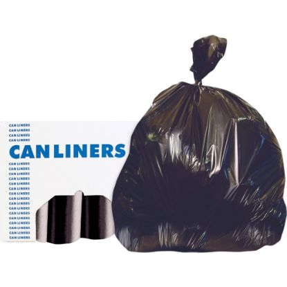 Picture of Heritage Accufit RePrime Can Liners - 55 gal Capacity - 40in Width x 53in Length - 1.30 mil (33 Micron) Thickness - Low Density - Black - Linear Low-Density Polyethylene (LLDPE) - 3/Carton - 50 Per Box - Garbage