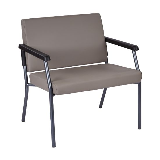 Picture of Office Star Worksmart 29in Bariatric Big & Tall Guest Chair, Stratus/Gunmetal Gray