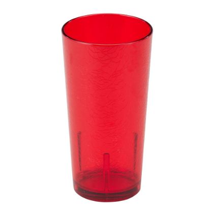 Picture of Cambro Del Mar Styrene Tumblers, 16 Oz, Ruby Red, Pack Of 36 Tumblers