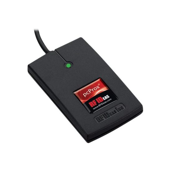 Picture of rf IDEAS WAVE ID Solo SDK HID Black Reader - RF proximity reader - RS-232 - 125 KHz - black