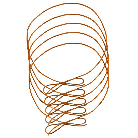 Picture of JAM Paper Small Elastic Gift Wrap String Ties, 10in, Copper, Pack Of 5 Ties