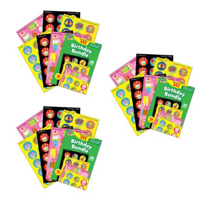 Picture of Trend Stinky Stickers, Birthday Bundle Variety Pack, 252 Stickers Per Pack, Set Of 3 Packs