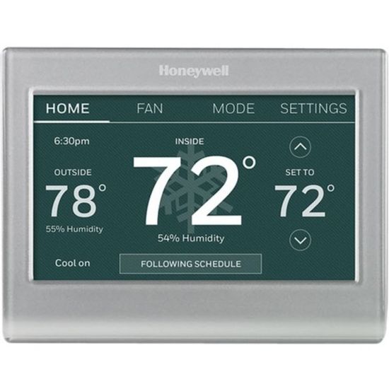 Picture of Honeywell Home Wi-Fi Smart Color Thermostat (RTH9585WF) - For Indoor, Outdoor, Heat Pump - Alexa Supported