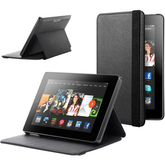 Picture of SUP Slim Carrying Case Amazon Tablet - Black - Polyurethane Leather Body - 7.8in Height x 5.3in Width