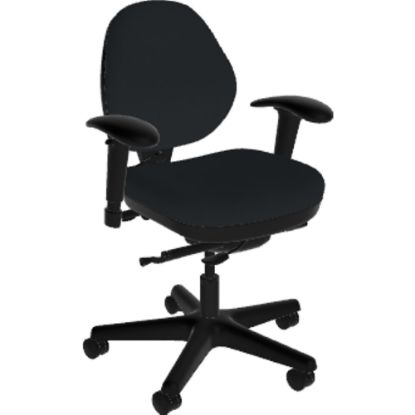 Picture of Sitmatic Goodfit Small Scale Ergonomic Low-Back Task Chair, Black