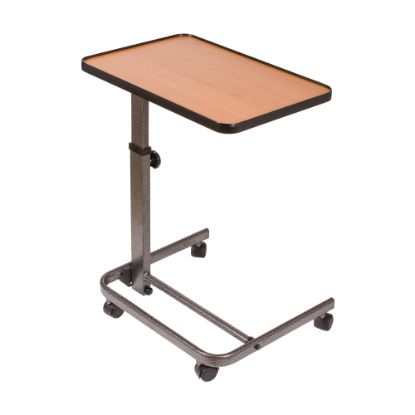 Picture of DMI Deluxe Tilt-Top Overbed Table, 38inH x 23inW x 15inD, Brown