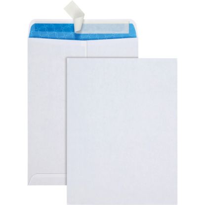 Picture of Quality Park #90 Treated Catalog Envelope with Redi-Strip Closure, 9in x 12in, White, Box Of 100