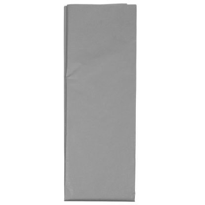 Picture of JAM Paper Tissue Paper, 26inH x 20inW x 1/8inD, Silver, Pack Of 10 Sheets