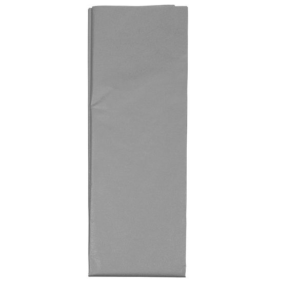 Picture of JAM Paper Tissue Paper, 26inH x 20inW x 1/8inD, Silver, Pack Of 10 Sheets