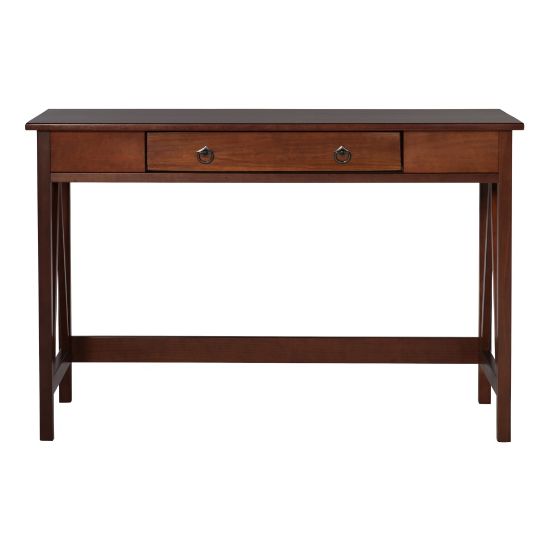 Picture of Linon Rockport 46inW Home Office Writing Desk, Antique Tobacco