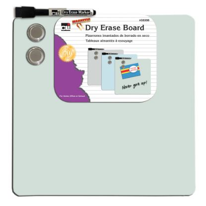 Picture of Charles Leonard Magnetic Dry-Erase Boards With Marker & Magnets, Unframed, 11-1/2in x 11-1/2in, Pack Of 6 Boards