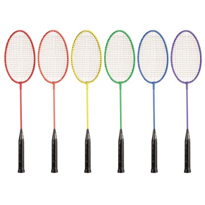 Picture of Champion Sports Badminton Racket Set, 26inH x 8inW x 1inD, Assorted Colors, Set Of 6 Rackets