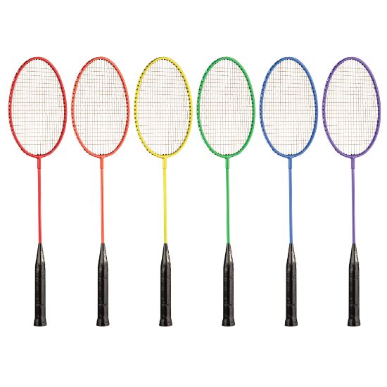 Picture of Champion Sports Badminton Racket Set, 26inH x 8inW x 1inD, Assorted Colors, Set Of 6 Rackets