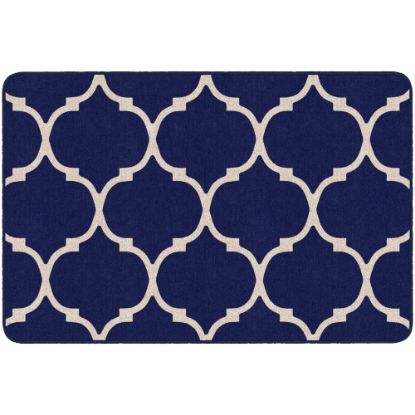 Picture of Flagship Carpets Moroccan Trellis Rectangular Rug, 48in x 72in, Blue