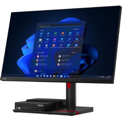 Picture of Lenovo ThinkCentre TIO Flex 22i 22in Class Full HD LCD Monitor - 16:9 - Black - 21.5in Viewable - In-plane Switching (IPS) Technology - 1920 x 1080 - 16.7 Million Colors - 250 Nit - 4 ms - Speakers - HDMI - VGA - DisplayPort - USB Hub