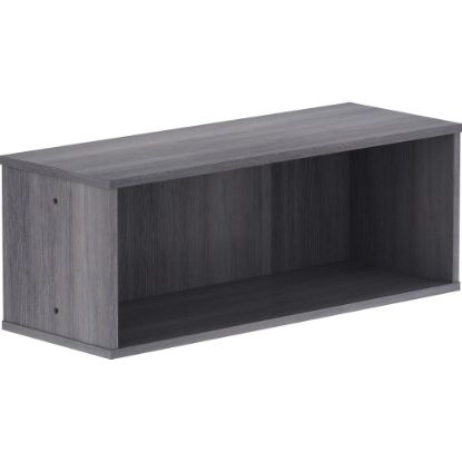 Picture of Lorell Panel System Open Storage Cabinet - 18.1in Height x 31.5in Width x 15.8in Depth - Charcoal - Laminate - 1 Each