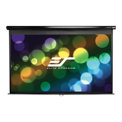 Picture of Elite Screens Manual Series M95UWC-E18 - Projection screen - ceiling mountable, wall mountable - 95in (94.5 in) - 2.35:1 - MaxWhite - black