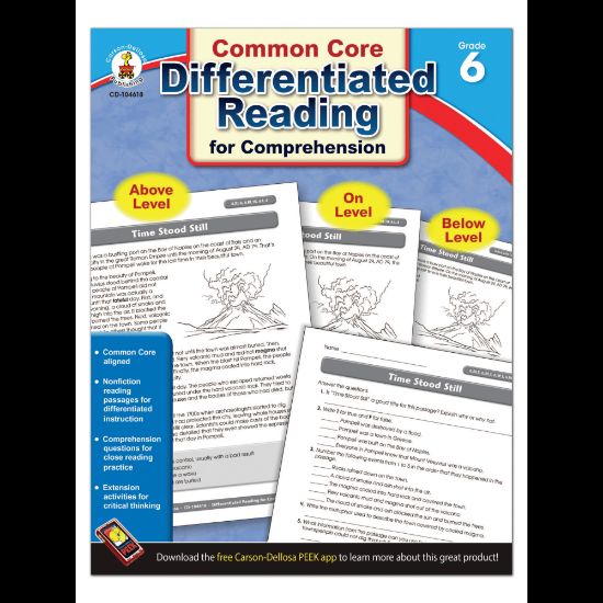 Picture of Carson-Dellosa Differentiated Reading For Comprehension, Grade 6