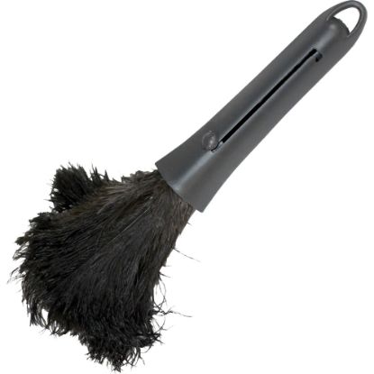 Picture of Genuine Joe Retractable Feather Duster - Plastic Handle - 1 Each - Brown