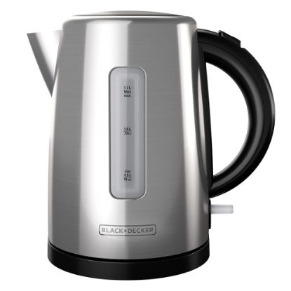 Picture of Black+Decker 1.7-Liter Stainless Steel Electric Kettle With Removable Filter, Silver