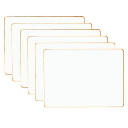 Picture of Dowling Magnets Double-sided Magnetic Dry-Erase Boards, Blank, 12in x 8-3/4in, White, Pack Of 6 Boards