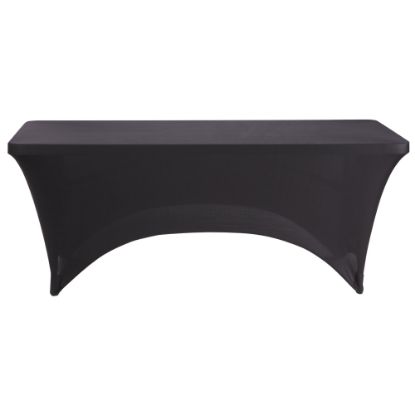 Picture of Iceberg Fabric Table Cover, 30in x 72in, Black