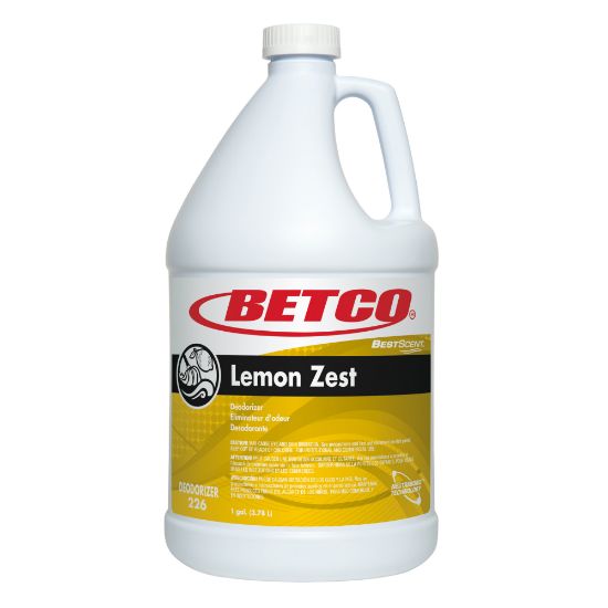 Picture of Betco Best Scent Odor Eliminator Concentrate, Lemon Zest Scent, 128 Oz, Case of 4