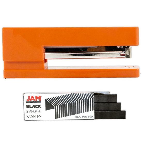 Picture of JAM Paper 3-Piece Office Organizer Set, Orange/Black