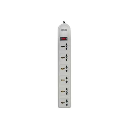 Picture of Tripp Lite Surge Protector Power Strip 230V 6 Univeral Outlet - Surge protector - 10 A - AC 230 V - output connectors: 6 - United Kingdom - light gray