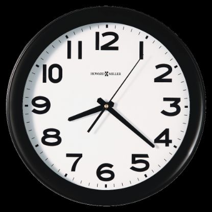 Picture of Howard Miller Kenwick 13 1/2in Round Wall Clock, Black/White