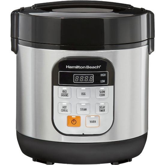 Picture of Hamilton Beach 1.5 Quart Compact Multi Cooker - 1.50 quart - Egg, Rice, Grain, Cereal, Vegetables, Fish