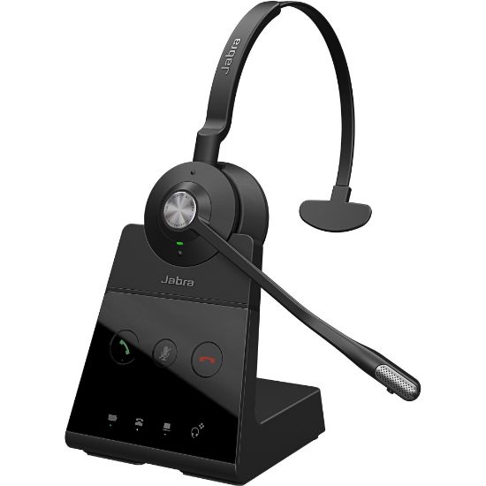 Picture of Jabra Engage 65 Mono Headset - Mono - Wireless - DECT - 492.1 ft - 40 Hz - 16 kHz - Over-the-head - Monaural - Supra-aural - Uni-directional, MEMS Technology MicrophoneTAA Compliant