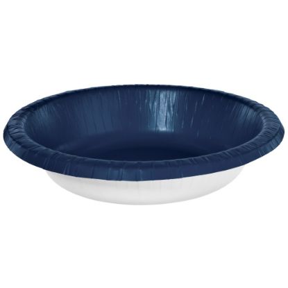 Picture of Amscan Paper Bowls, 20 Oz, Navy Blue, 20 Bowls Per Box, Case Of 5 Boxes