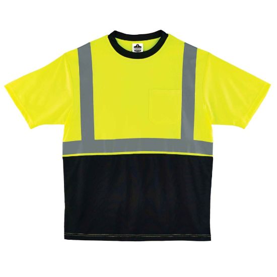 Picture of Ergodyne GloWear 8289BK Type-R Class 2 T-Shirt, 3X, Black/Lime