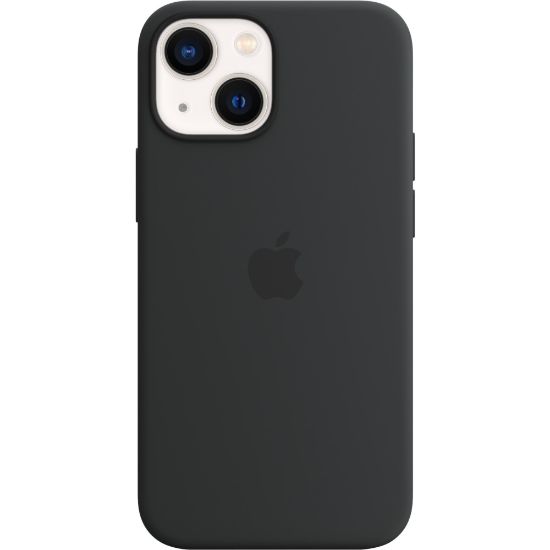 Picture of Apple - Back cover for cell phone - with MagSafe - silicone - midnight - for iPhone 13 mini