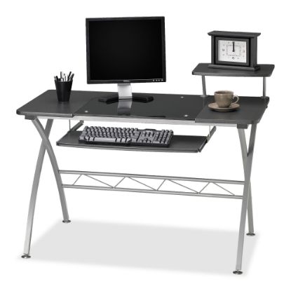 Picture of Mayline Eastwinds Vision 48inW Computer Desk, Anthracite