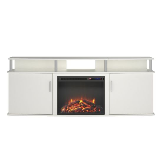 Picture of Ameriwood Home Carson Electric Fireplace TV Console For 70in TVs, White