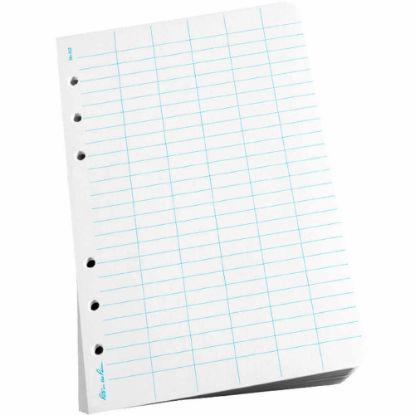 Picture of Rite in the Rain All-Weather Loose-Leaf Copy Paper, White/Blue, 4 5/8in x 7in, 500 Sheets Per Case, 0.54 Lb, 85 Brightness, Case Of 5 Reams