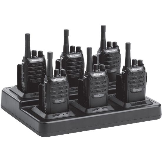 Picture of Midland BR200X6BGC BizTalk Bundle - 16 Radio Channels - 142 Total Privacy Codes - 2 W - Lithium Ion (Li-Ion) - Black - 6 Each