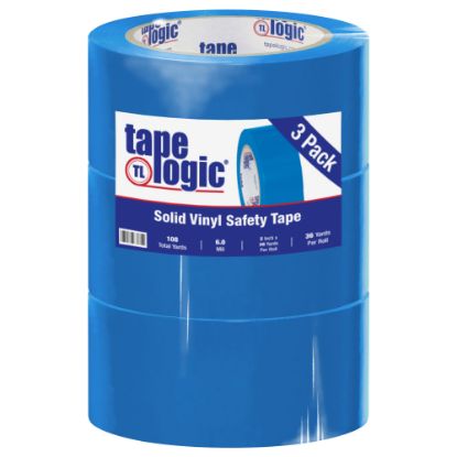 Picture of BOX Packaging Solid Vinyl Safety Tape, 3in Core, 2in x 36 Yd., Blue, Case Of 3